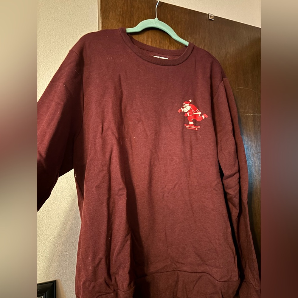 Long sleeve maroon shirt